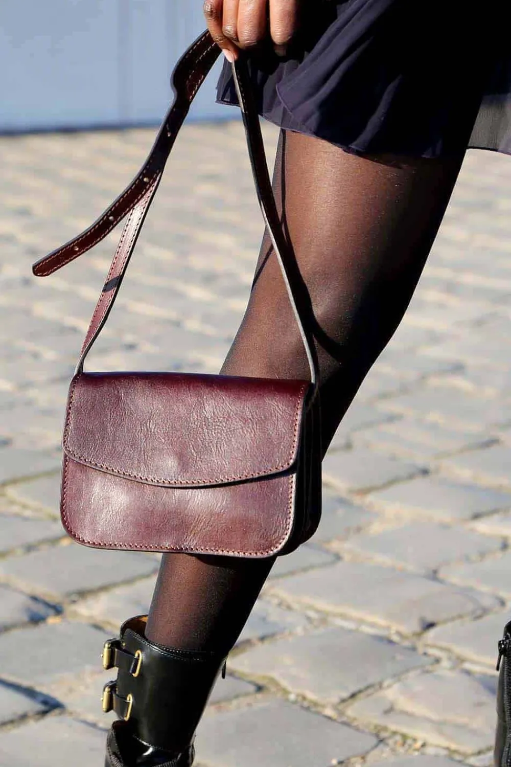 Clearance Sac Marron Chocolat Filie Femmes Sac Porte Epaule Avec Sangle
