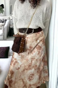 Hot Sac Marron Chocolat Shannon Femmes Sac Porte Epaule Avec Sangle