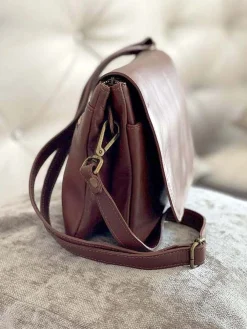 Outlet Sac Marron Linette Femmes Sac Porte Epaule Avec Sangle