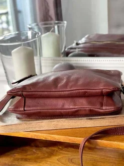 Outlet Sac Marron Linette Femmes Sac Porte Epaule Avec Sangle