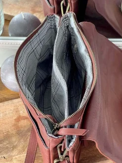 Outlet Sac Marron Linette Femmes Sac Porte Epaule Avec Sangle