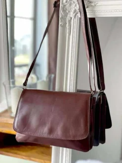 Outlet Sac Marron Linette Femmes Sac Porte Epaule Avec Sangle