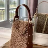 Best Sale Sac Marron Taupe Shannon Femmes Sac Porte Epaule Avec Sangle