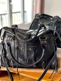Sale Sac Noir Eloane Femmes Sac Porte Epaule Avec Anse