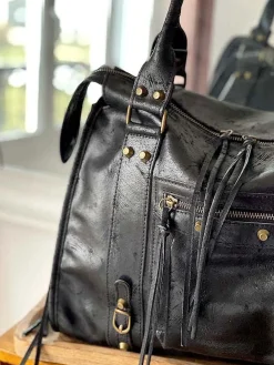 Sale Sac Noir Eloane Femmes Sac Porte Epaule Avec Anse