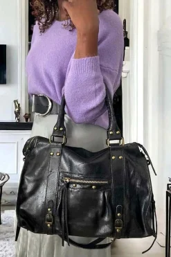 Sale Sac Noir Eloane Femmes Sac Porte Epaule Avec Anse