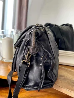 Hot Sac Noir Monroe Femmes Sac Porte Epaule Avec Anse