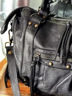 Hot Sac Noir Monroe Femmes Sac Porte Epaule Avec Anse
