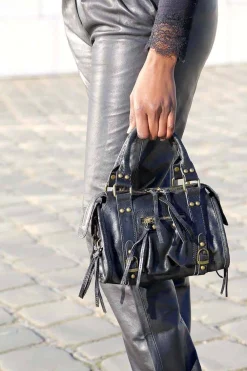 Outlet Sac Noir Petit Eloane Femmes Sac Porte Epaule Avec Sangle