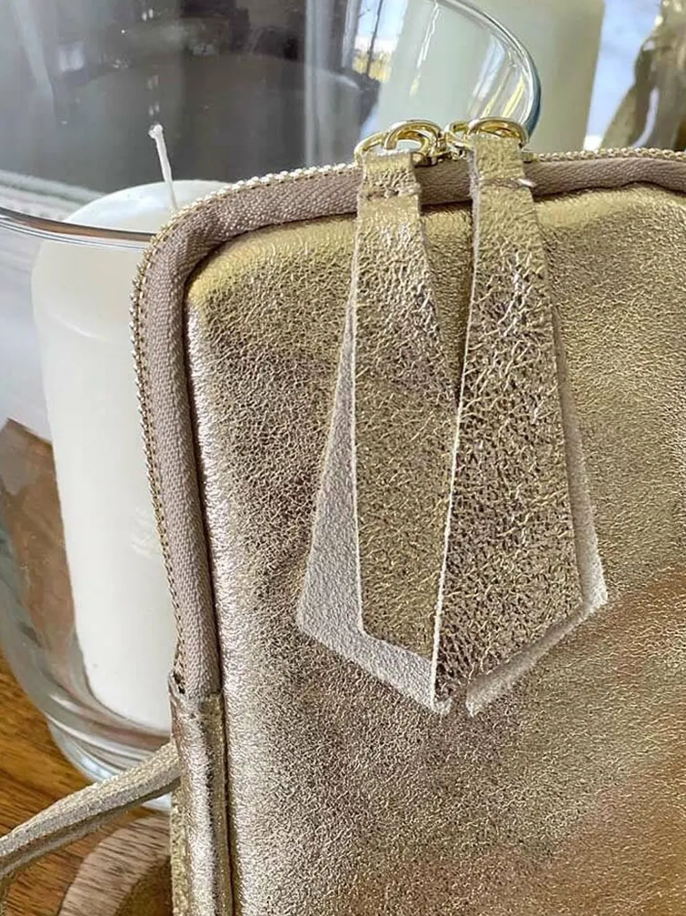 Shop Sac Portable En Cuir Dore Kira Femmes Sac Taille Téléphone Portable