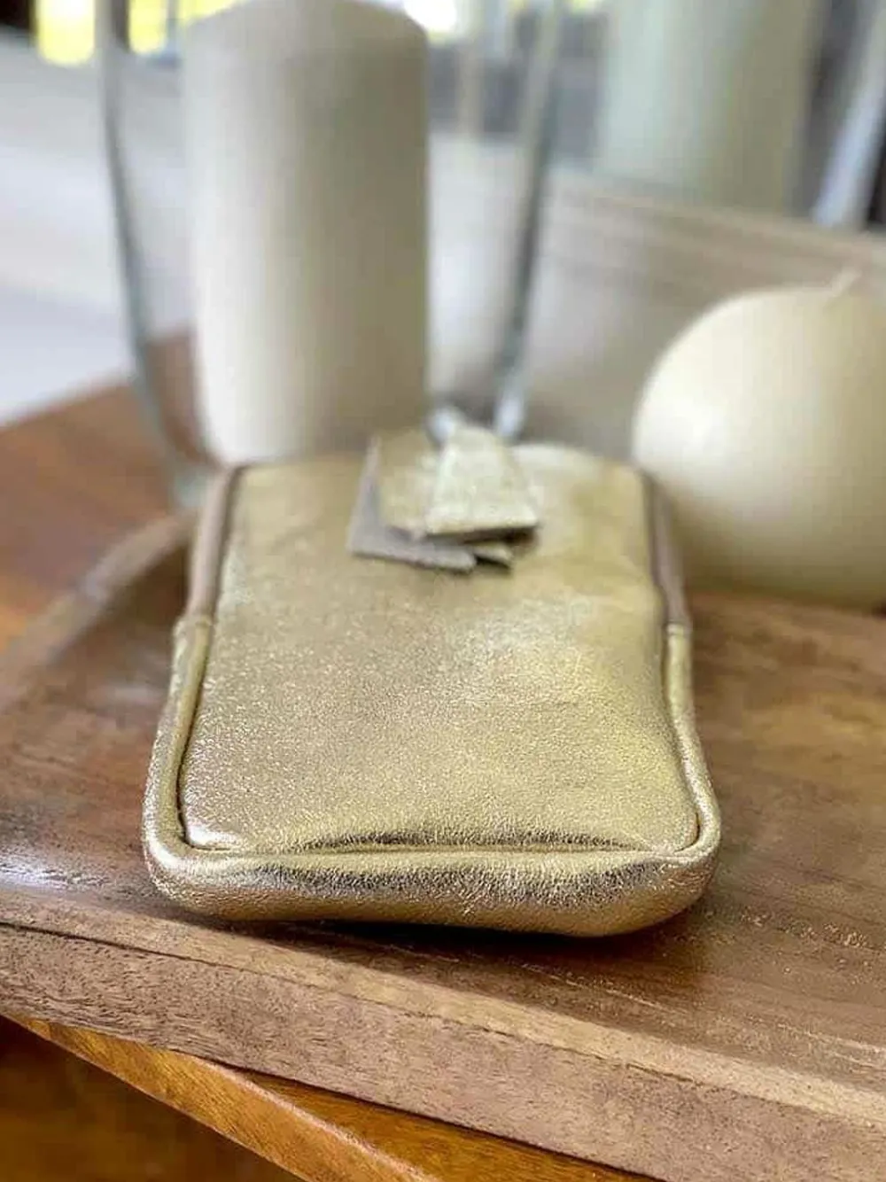 Shop Sac Portable En Cuir Dore Kira Femmes Sac Taille Téléphone Portable