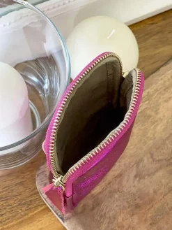 Clearance Sac Portable En Cuir Rose Kira Femmes Sac Taille Téléphone Portable