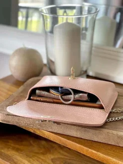 Discount Sac Rose Nude Ilona Femmes Sac Porte Epaule Avec Sangle