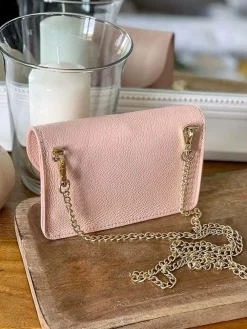 Discount Sac Rose Nude Ilona Femmes Sac Porte Epaule Avec Sangle