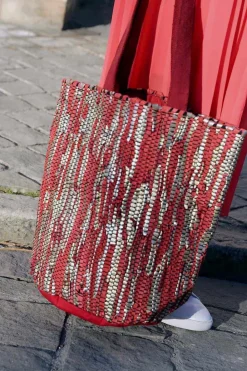 Shop Sac Rouge Dore Lany Femmes Sac Format A4 Et +