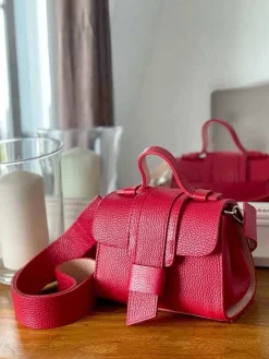 Best Sac Rouge Drixy Femmes Sac Porte Epaule Avec Sangle
