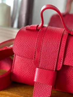 Best Sac Rouge Drixy Femmes Sac Porte Epaule Avec Sangle
