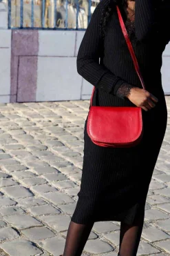Online Sac Rouge Marlow Femmes Sac Porte Epaule Avec Sangle