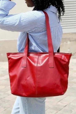 Best Sac Rouge Noemie Femmes Sac Format A4 Et +