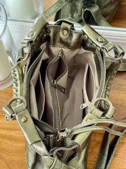New Sac Vert Anis Fabiola Femmes Sac Porte Epaule Avec Sangle