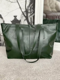 Shop Sac Vert Bouteille Noemie Femmes Sac Format A4 Et +