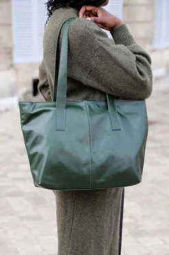 Shop Sac Vert Bouteille Noemie Femmes Sac Format A4 Et +