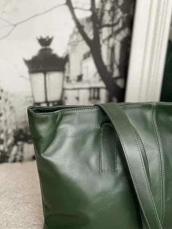 Shop Sac Vert Bouteille Noemie Femmes Sac Format A4 Et +
