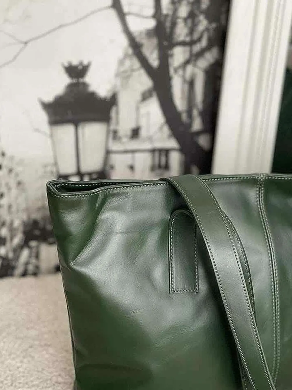 Shop Sac Vert Bouteille Noemie Femmes Sac Format A4 Et +