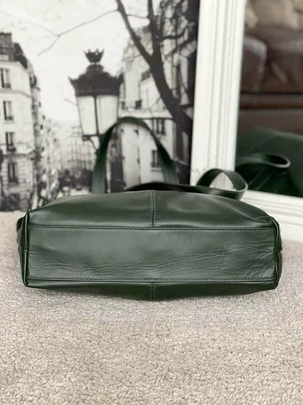 Shop Sac Vert Bouteille Noemie Femmes Sac Format A4 Et +