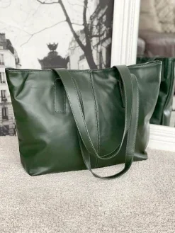 Shop Sac Vert Bouteille Noemie Femmes Sac Format A4 Et +