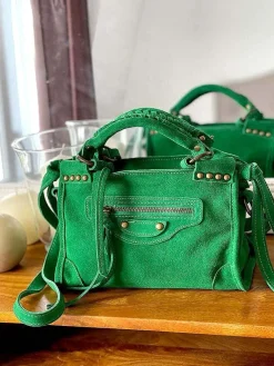 Best Sale Sac Vert Pomme Bradie Femmes Sac Porte Epaule Avec Sangle