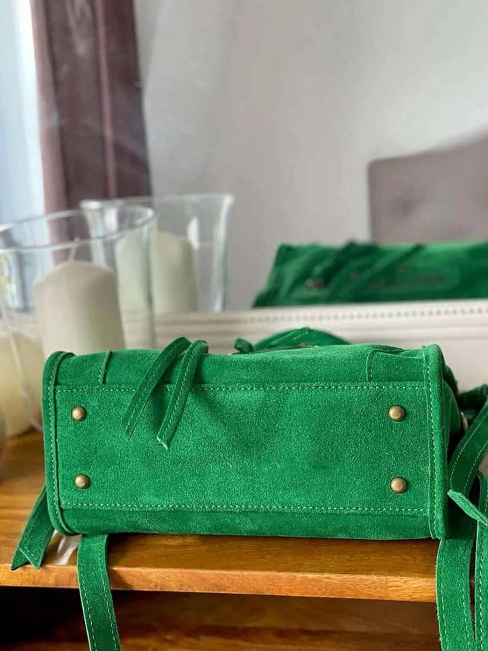 Best Sale Sac Vert Pomme Bradie Femmes Sac Porte Epaule Avec Sangle