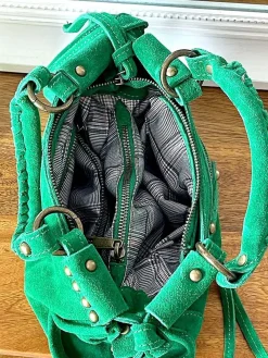Best Sale Sac Vert Pomme Bradie Femmes Sac Porte Epaule Avec Sangle