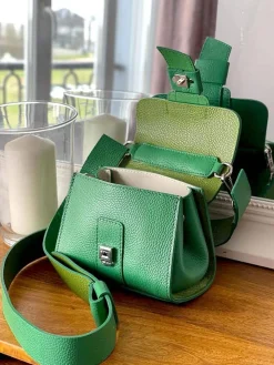 Store Sac Vert Pomme Drixy Femmes Sac Porte Epaule Avec Sangle