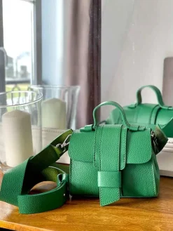 Store Sac Vert Pomme Drixy Femmes Sac Porte Epaule Avec Sangle